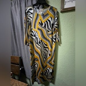 Zadie B’s Geometric Animal Print Dress